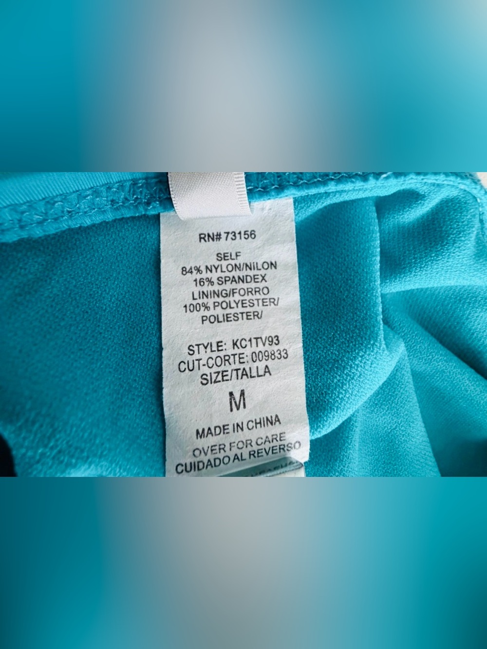 KENNETH COLE & VENUS Aqua Ruffle Bikini & Matching Off-Shoulder Cover-Up Set - Picture 8 of 16